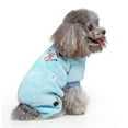 thumbnail image 3 of Pet Christmas Outfits Warm Flannel Clothes Dogs Costume Jumpsuit Pajamas PJs Outwear, 3 of 9