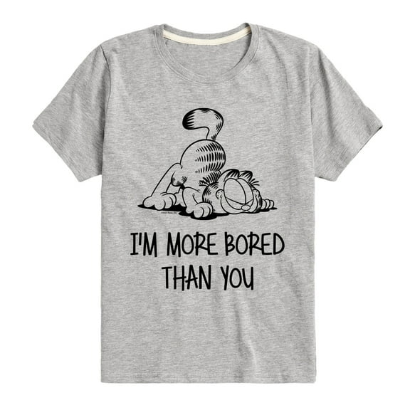 Garfield - More Bored Than You - Toddler And Youth Short Sleeve Graphic T-Shirt