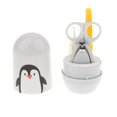 thumbnail image 1 of Juego de 4 piezas de Cortadores de Manicura CUTICAT Pingüino gris para bebés, 1 of 8
