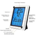 thumbnail image 2 of Wireless Indoor Outdoor Digital Hygrometer Thermometer Large LCD Display Touch Screen Weather Station Hygrothermograph with, 2 of 8