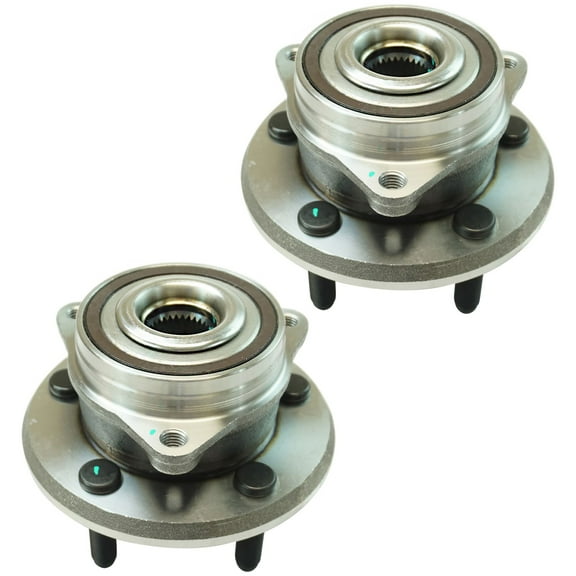 TRQ Front Wheel Bearing & Hub Assembly Kit Pair for Dodge Jeep SUV Truck Brand BHA53833