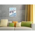 thumbnail image 4 of Skiing - Mountain Ski Slope - Delta Air Lines - Vintage Airline Travel Poster by Jack Laycox c.1970s - Fine Art Rolled Canvas Print 20in x 26in, 4 of 4