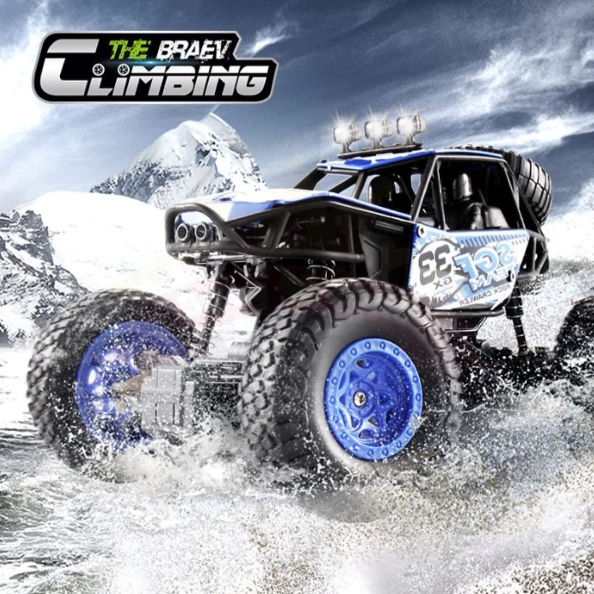 4WD RC Car for Kids, 2.4GHz High Speed Off-Road Buggy Truck, Remote Control Stunt Car Toy for Boys Girls Perfect Birthday Gifts