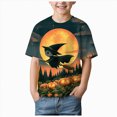 thumbnail image 3 of KPOPLK Kids Halloween Shirt Girls Halloween Pumpkin Shirt Cute Ghost Tshirts Fall Pumpkin T-Shirt Spooky Season Tee,Size 1-2 Years, 3 of 6