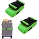 thumbnail image 1 of Juego de 2 correas para maletas, accesorios de viaje, cinturón de equipaje grueso con hebilla de liberación rápida, correas de equipaje de viaje verdes ajustables para maletas, 1 of 5