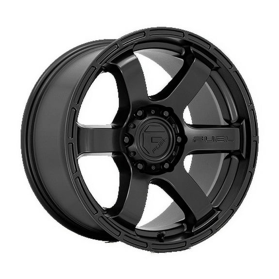 Fuel 1PC Aluminum Rim D766 RUSH 18X9in Satin Black Finish, D76618908957