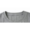 thumbnail image 6 of Womens Linen Tops Summer Casual 3/4 Sleeve Crewneck Shirts Solid Color Loose Comfy Tops Basic T Shirts Gray M, 6 of 6