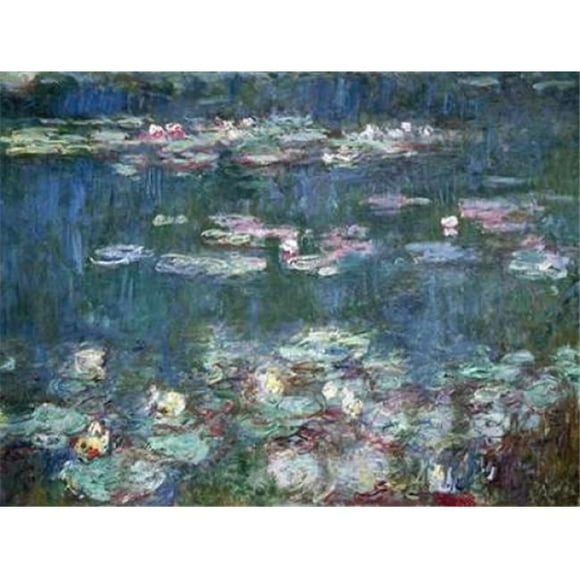 Selected Artworks PDX3CM002LARGE Affiche de Nénuphars par Claude Monet&44; 22 x 28 - Grand