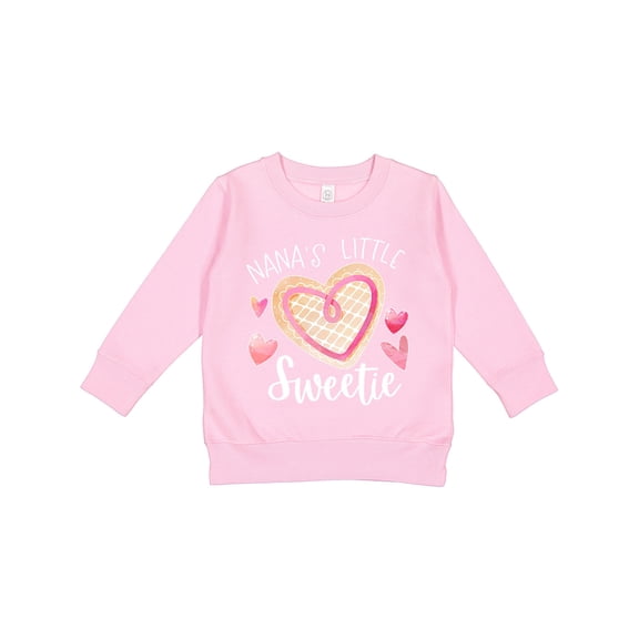 Inktastic Nana's Little Sweetie with Pink Heart Cookie Toddler Sweatshirt