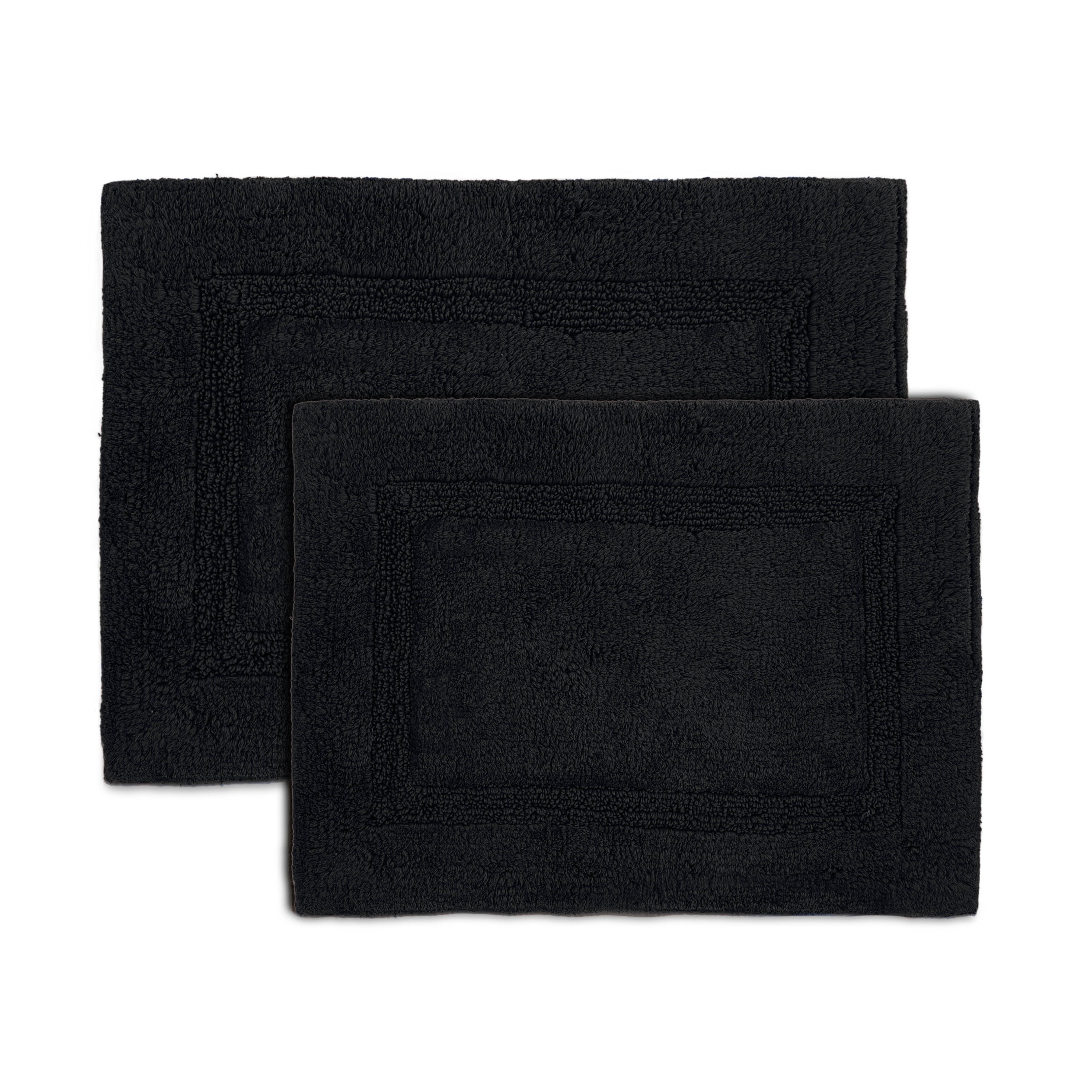 Martex Basic 100% Cotton Bath Rug In Multiple Colors, Jet Black