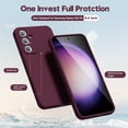 thumbnail image 3 of for Samsung Galaxy S23 FE Phone Case Liquid Silicone, Cute Thin Slim Soft Rubber TPU Plain Smooth Gel Cover for Women Girl Design, Matte Solid Protective & Shockproof, Burgundy Plum Wine, 3 of 13