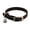 Black, variant on Classic Genuine Leather Cat Collar with Bell & Safety Elastic Adjustable Kitten Collar Soft Lightweight Buckle Fastening(Purple,Size S)