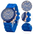 thumbnail image 4 of Reloj Mujer Correa de Silicona Relojes de Moda Femenina para la Vida Diaria Azul Oscuro Azul, 4 of 5