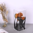 thumbnail image 3 of Makeup Brush Holder Clear Acrylic Dustproof Makeup Brushes Organizer with Lid, 3 of 5