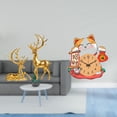 thumbnail image 2 of Estatua de escultura de ciervo,Estatuas de ciervos en pareja para decorar la entrada del hogar.,Reloj de pared,Reloj de pared silencioso para amantes de los gatos,Bonito reloj de pared para, 2 of 8