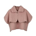 thumbnail image 6 of fenteer Women Winter Shawl Wrap Shoulder Cape Fleece Shawl for Travel Bedroom Home Khaki, 6 of 8