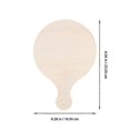 thumbnail image 4 of 10 pcs Round Serving Trays Wood Bread Board Pizza Paddle, 4 of 4