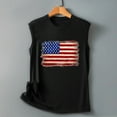 thumbnail image 5 of HEILAU Independence Day Shirts for Women American Flag Graphic Tees Sleeveless Tank Top America Print Shirt Tee Round Neck Loose T Shirt Vest Blouse Casual Tops Summer Tops, 5 of 5
