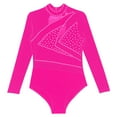 thumbnail image 5 of TiaoBug Girls' Gymnastics Bodysuit Acrobatics Ballet Unitard Tumbling Sports Dance Workout Wear Hot Pink 14, 5 of 7