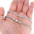 thumbnail image 4 of Nuragold 10K Real White Gold Miami Cuban Link 4.5mm Chain Bracelet (7"-9") Italian Jewelry for Men & Women, 4 of 13