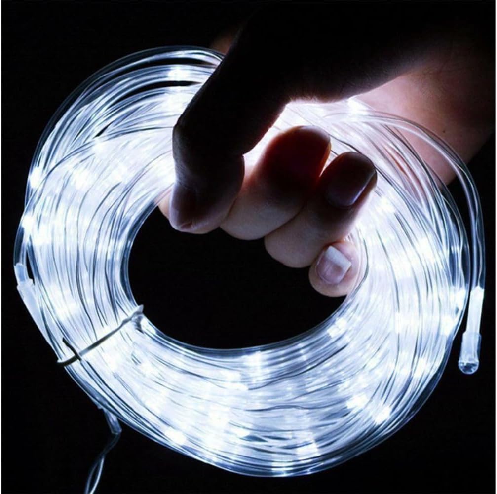 Solar LED Powered Fairy String Rope Strip Lights Waterproof Outdoor Garden Patio Yard Path Lamp