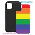 thumbnail image 2 of DistinctInk Custom SKIN / DECAL compatible with OtterBox Symmetry for iPhone 11 Pro MAX (6.5" Screen) - Rainbow Stripes Gay Pride - Show Your LGBTQ Support, 2 of 5