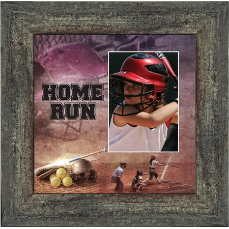 Home Run Photo - Home Run, Softball Player's Picture Frame, 10x10 6365