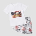 thumbnail image 6 of Girls Summer 2 Piece Outfits Kids Oversized T Shirts and Shorts Clothing Sets 5-14 Years Girls Summer Set 2-12 Years,7-8 Years, 6 of 7