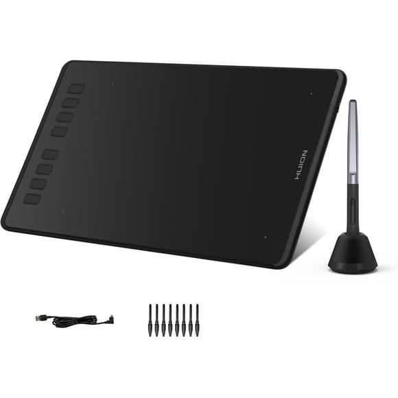 Inspiroy H640P Drawing Tablet, 6x4 inch Digital Art with Battery-Free Stylus, 8192 Pen Pressure, 6 Hot Keys, Graphics Tablet for Drawing, Writing, Design, Teaching, Work with , PC &