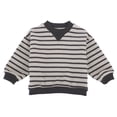 thumbnail image 1 of Wdgfv Chandail en Molleton Doublé pour Filles Col Rond Rayé Manches Longues Décontracté Ample Chaud Hiver Khaki 2-3 Ans, 1 of 8