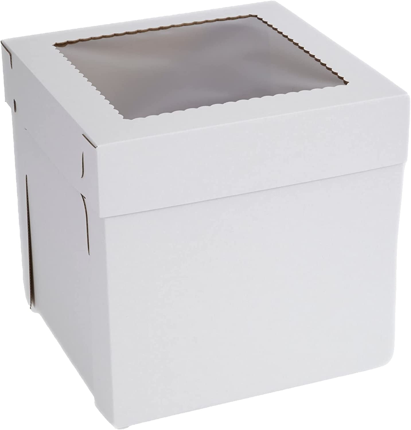 EasySweetz Tall Cake Boxes with Window 8” x 8” x 10” 10pcs. Tier Cake