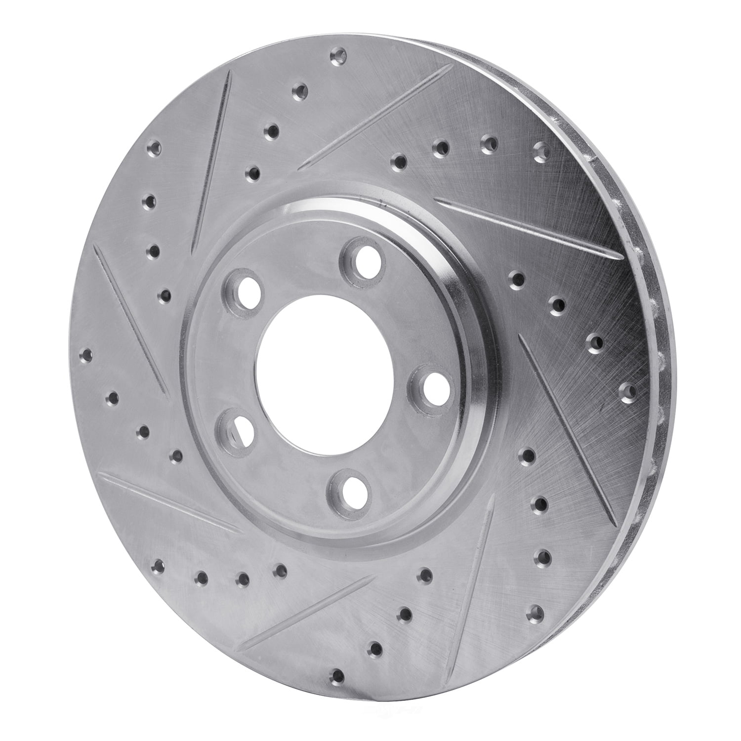 Dynamic Friction Company 631-54044L DFC Brake Rotor - Drilled And Slotted - Silver