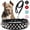 Black, variant on XiaoEn Dog Collar with Leash,Durable Rivet PU Leather Dog Collars for Pit Bull, Spiked Studded for Small Medium Large Dog