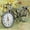Bicycle Model, variant on Visland Desk Clock Vintage Table Bike Clock Desktop Silent Metal Clock for Office Bedroom Quartz Decor