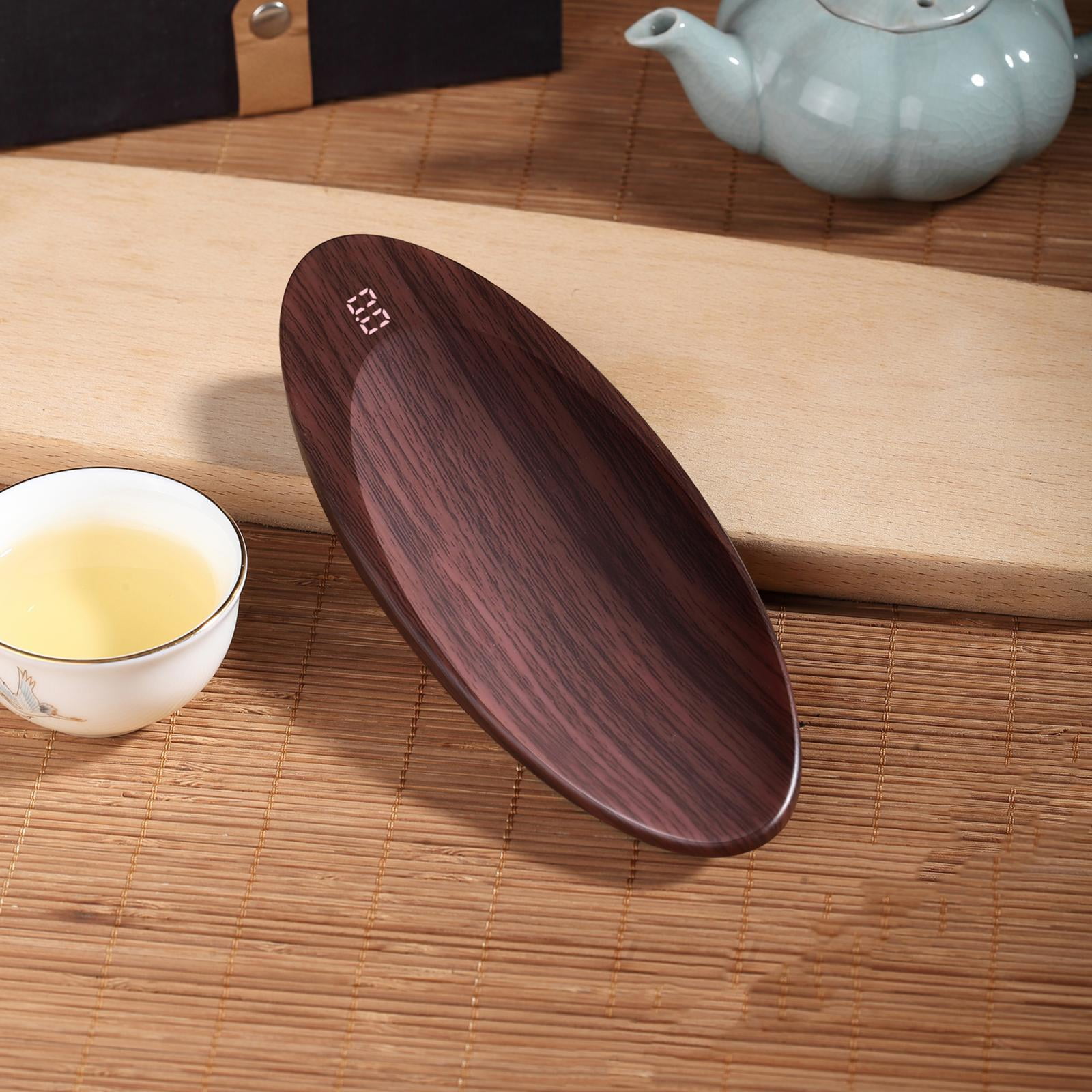 TISHITA Pocket Mini Scale Loose Leaf Tea Scale Modern Design Portable Multifunction Gram Scale Jewelry Scale Food Scale Digital Scale walnut