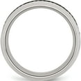 thumbnail image 2 of Stainless Steel Polished 1/3Ct Black Diamond 10mm Band (Size 10.5) Made In China sr409-10.5, 2 of 5
