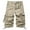 Khaki, variant on AHTJRT Mens 3/4 Relaxed Fit Cargo Shorts Below Knee Capri Pants Black XL
