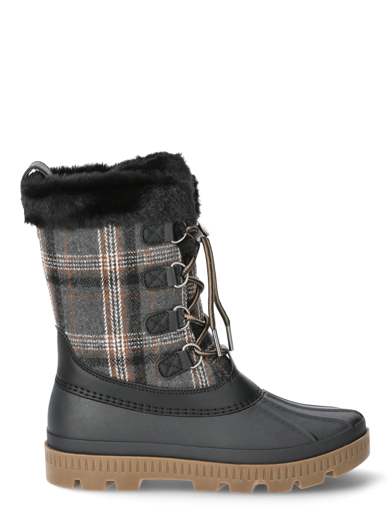 Ozark Trails Women's Fleece Tall Lace-Up Boots, Sizes 6-11