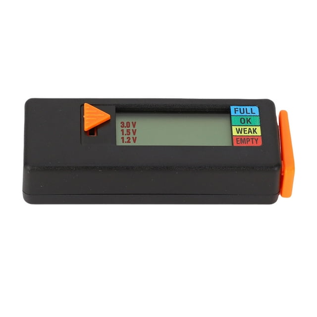 Digital Battery Tester for C AA AAA D N 6F22, Portable Battery Checker with LCD Display