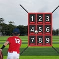 thumbnail image 2 of Visland Adjustable Baseball Softball Pitching Target 9 Hole Numbered Strike Zone Target for Baseball Net Throwing Hitting Accuracy Training Equipment, 2 of 8