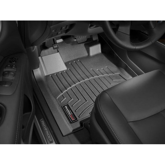 Weathertech Floor Liner 444451 FloorLiner; Molded Fit; Black; Thermoplastic Polyolefin TPO Vacuum Formed Material; 2 Piece