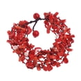 thumbnail image 3 of Cluster Red Coral/ Pearls/ Crystal Handmade Bracelet, 3 of 3