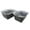 Grey/Dark Grey, variant on SAMMART 42L (11 gallon) Collapsible Plastic Laundry Basket - Foldable Pop Up Storage Container/Organizer - Portable Basket - Space Saving Hamper/Basket