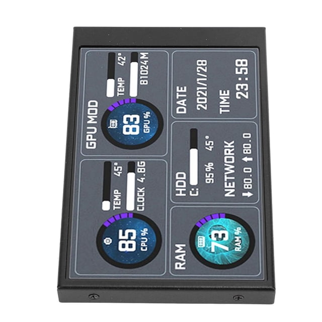 Pantalla Secundaria De La Caja De La Computadora, Tipo C Pantalla Secundaria De 3,5 Pulgadas Pantalla Temporal De La Computadora Para Computadora Portátil