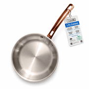 Viking 8 Inch 3-Ply Stainless Steel Omelette Fry Pan with Copper Handle