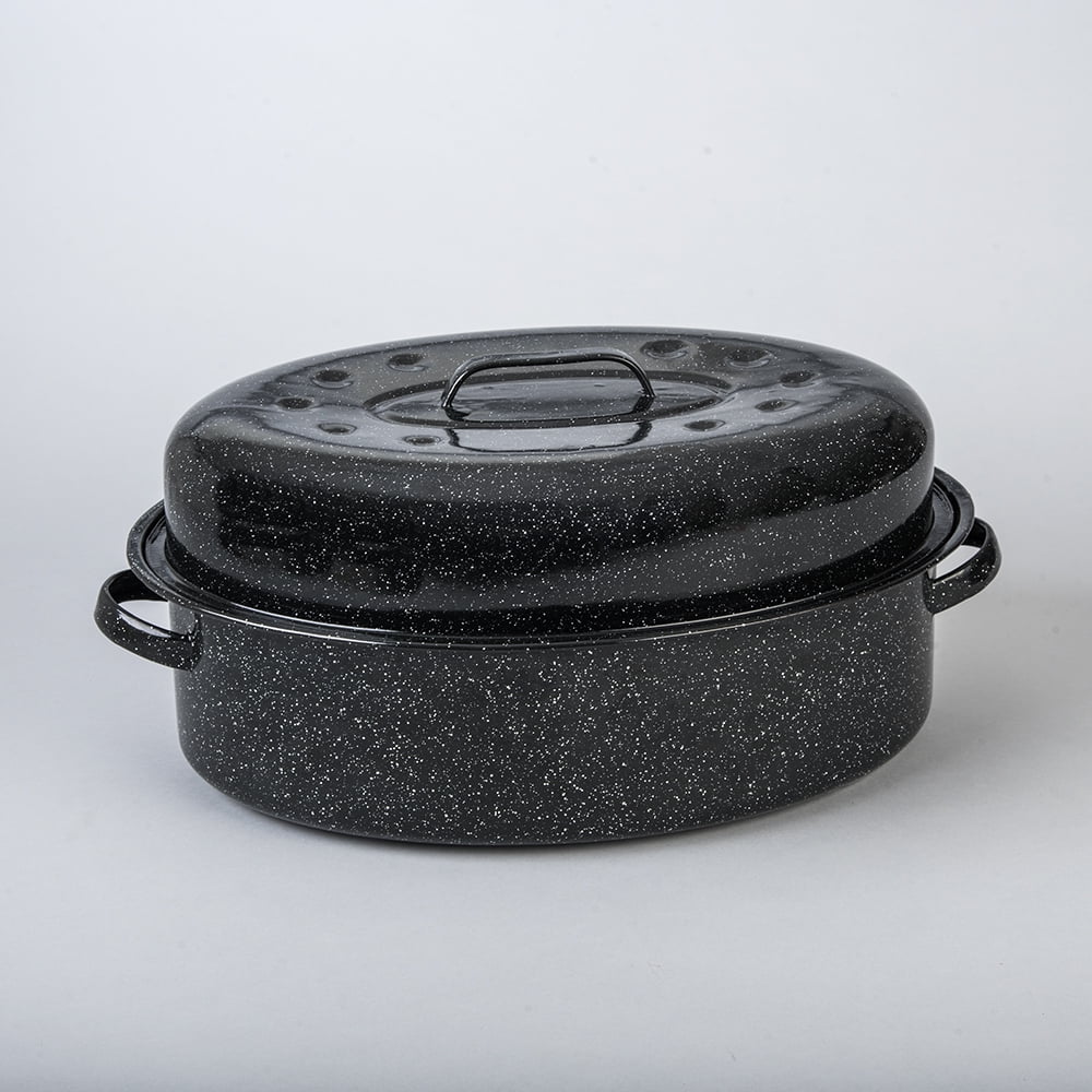 Covered roasting pan discount