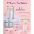 thumbnail image 4 of Four Candies Pastel Mechanical Pencil Set 6PCS 0.5 & 0.7 mm with 12 Tubes HB 2B Lead Refills, 3 Erasers, 9small Eraser Refills, Metal Clip For Drawing Artists College Writing 6 Colors, 4 of 7