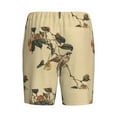 thumbnail image 5 of Easygdp Vintage Bird Men's Short Pajama Pants, Sleep Shorts, Household Pants, Casual Pants with Pockets - X-Large, 5 of 9