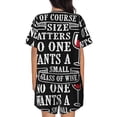 thumbnail image 3 of Bixox Women's Wine Funny Printed Pajama Set 2 Piece Lounge Set Top and Shorts Soft Pajamas, Shorts with Pockets, 3 of 7
