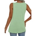 thumbnail image 3 of MOSHU 3 Pack Tank Tops for Women V Neck Sleeveless Women Shirts Flowy Loose Fit Tops Summer Outfits, 3 of 8